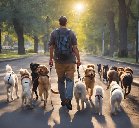 Paseadores de perros. Ayudando a la comunidad